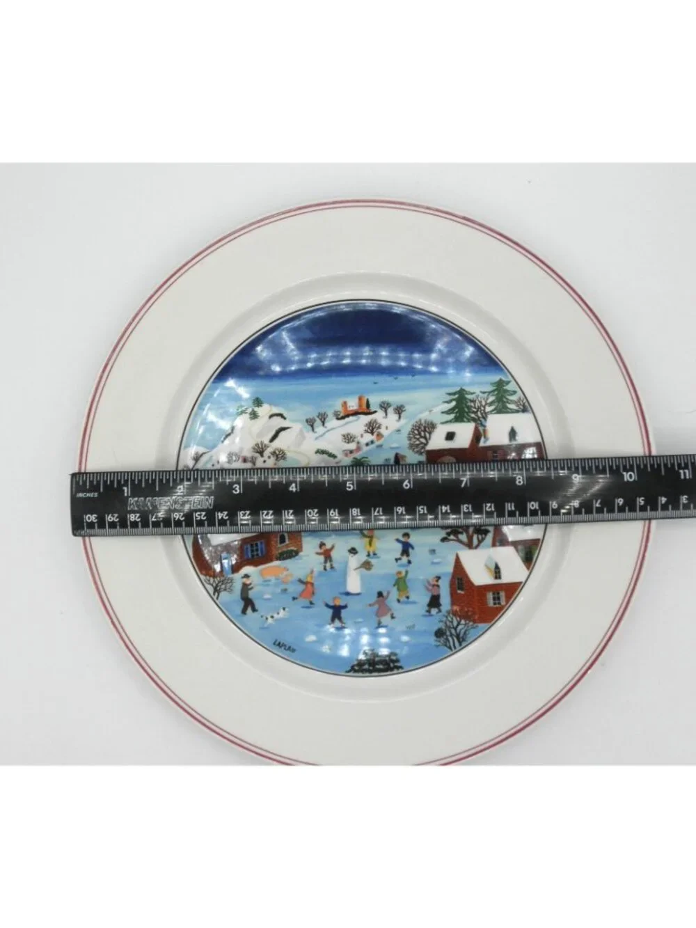 Villeroy & Boch Design Naif Dinner Plate #4 Old Village Square Pattern: VILDEN - Picture 4 of 4